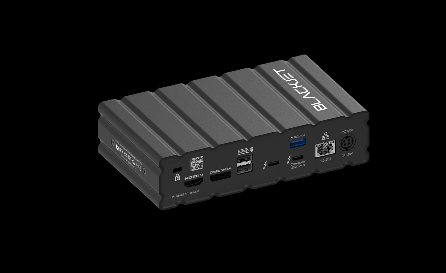 BLACKJET RX-4 RAIDEN Thunderbolt 4 Docking Station