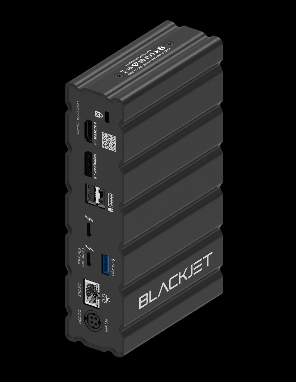 BLACKJET RX-4 RAIDEN Thunderbolt 4 Docking Station