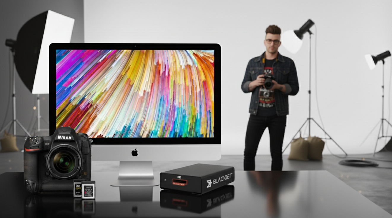 BLACKJET TX-1CX 3-in-1 CFexpress Type A and B Thunderbolt 3 Reader