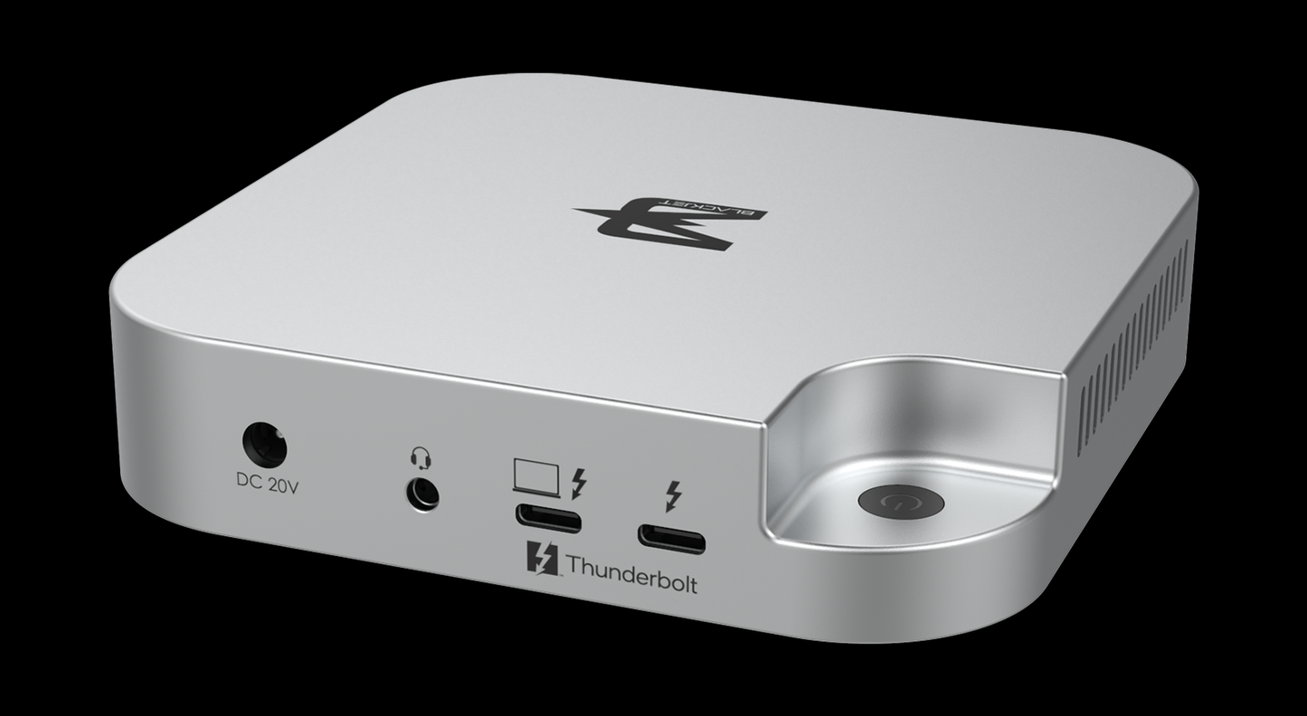 BLACKJET MiniRaiden Pro Thunderbolt 5 Dock for Mac Mini M4 Pro