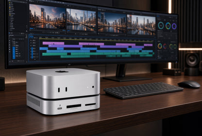BLACKJET MiniRaiden Pro Thunderbolt 5 Studio Dock for Mac Mini M4 / M4 Pro