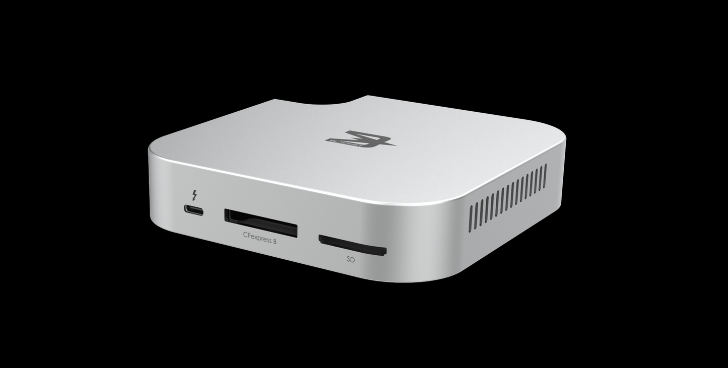 BLACKJET MiniRaiden Pro Thunderbolt 5 Studio Dock for Mac Mini M4 / M4 Pro