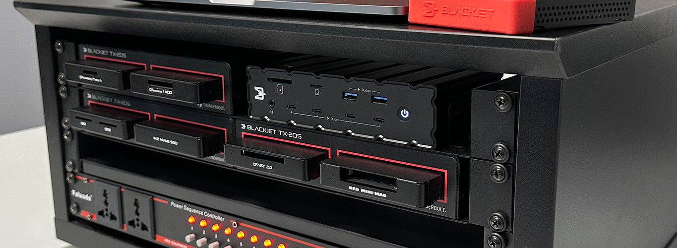 BLACKJET TX-2DS 4-Bay Thunderbolt 3 Docking System (RACK MOUNT BLACKJET TX-2DS 4-Bay Thunderbolt 3 Docking System (RACK MOUNT
