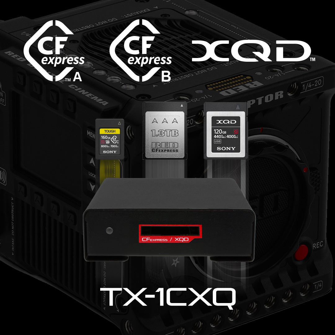 BLACKJET TX-1CXQ CFexpress B / XQD Thunderbolt 3リーダー