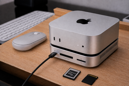 BLACKJET MiniRaiden Pro Thunderbolt 5 Studio Dock for Mac Mini M4 / M4 Pro