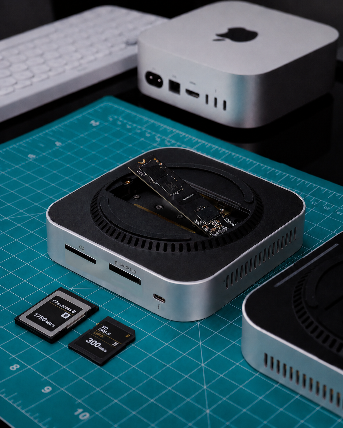 BLACKJET MiniRaiden Pro Thunderbolt 5 Studio Dock for Mac Mini M4 / M4 Pro