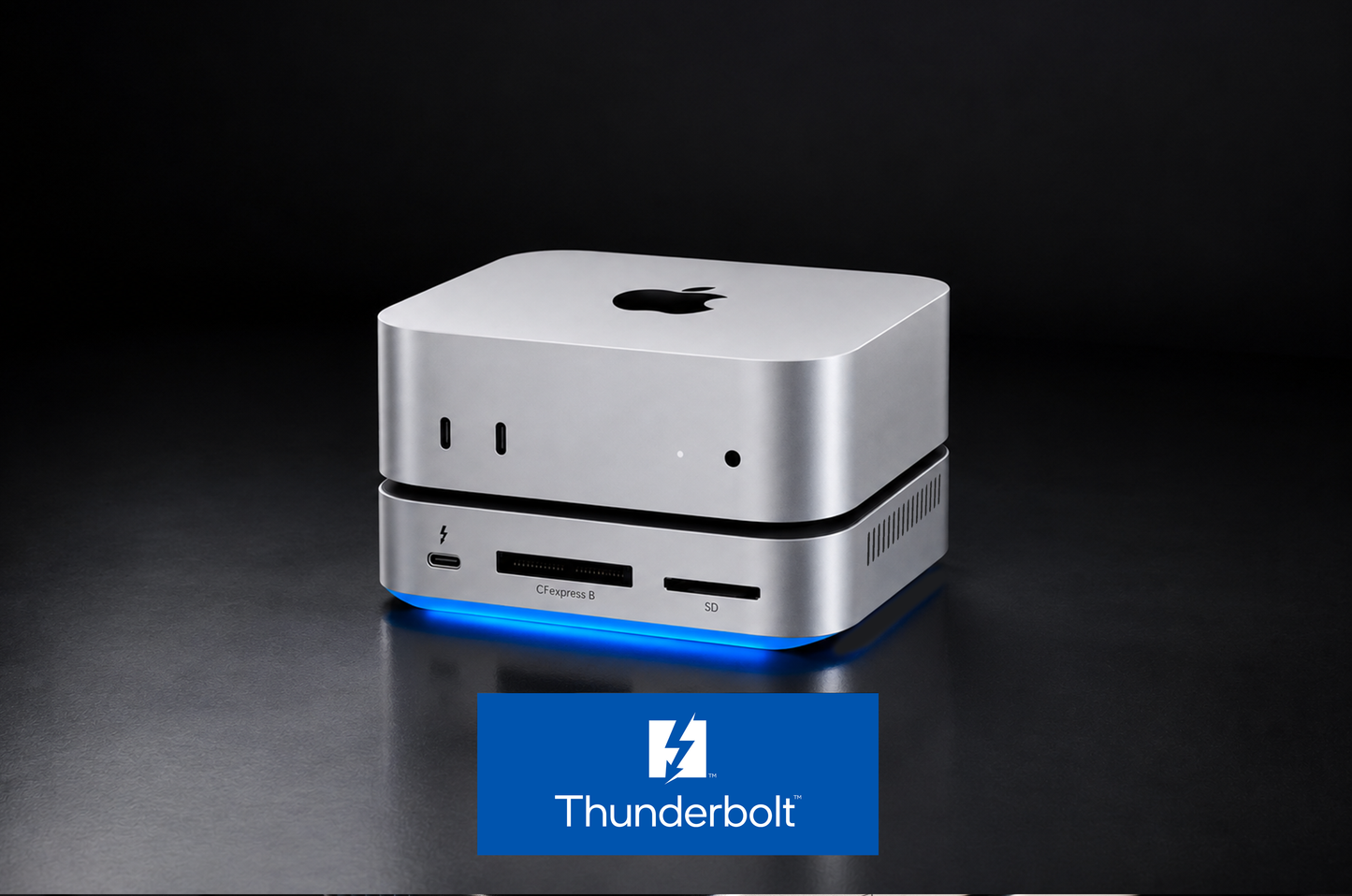 BLACKJET MiniRaiden Pro Thunderbolt 5 Studio Dock for Mac Mini M4 / M4 Pro