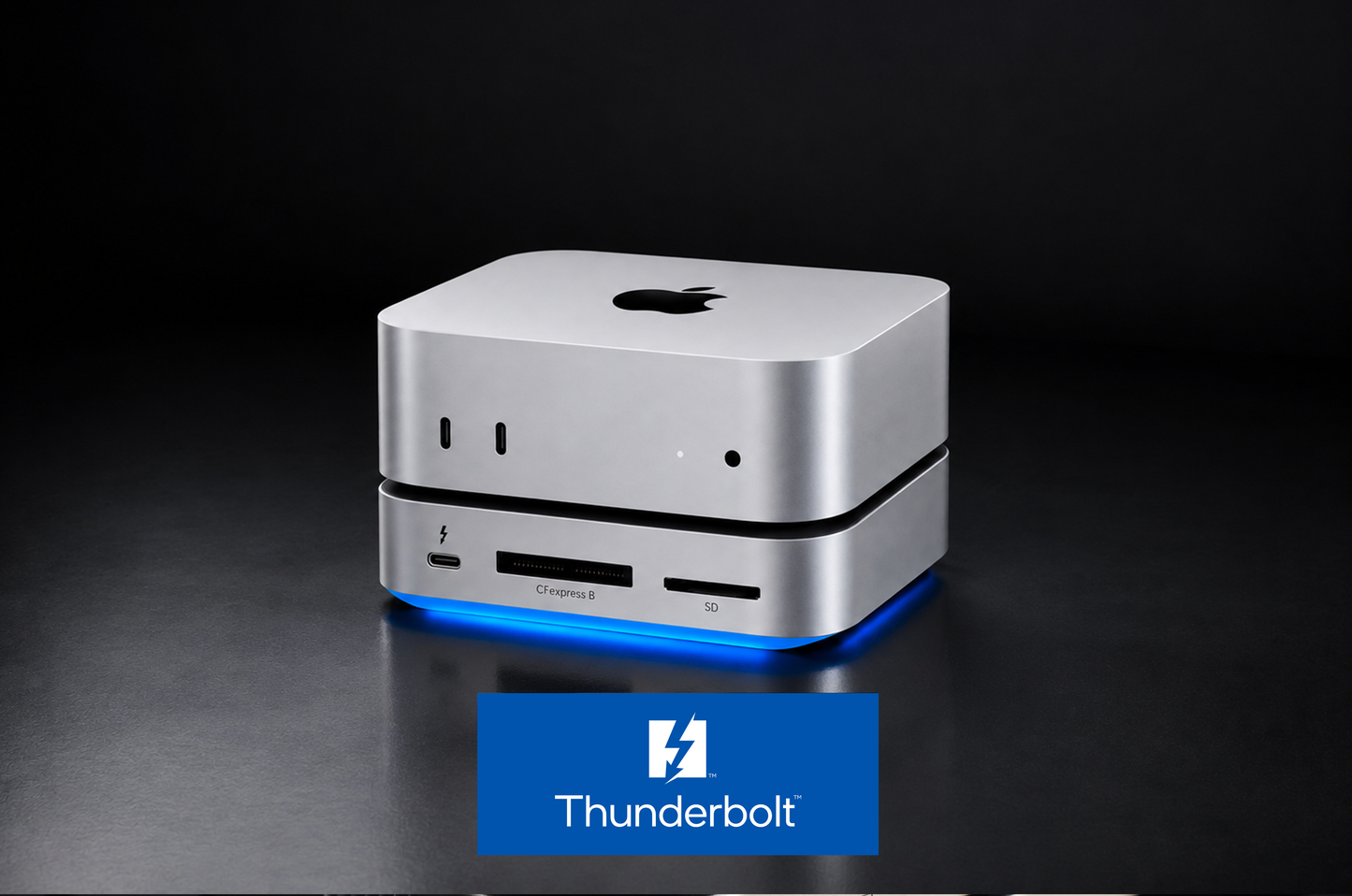 BLACKJET MiniRaiden Pro Thunderbolt 5 Studio Dock for Mac Mini M4 / M4 Pro