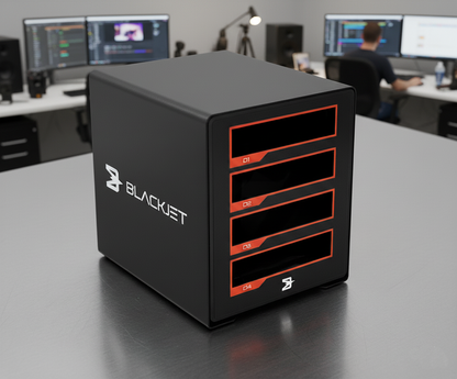 BLACKJET TX-4DS 4ベイThunderbolt 3ドッキングシステム