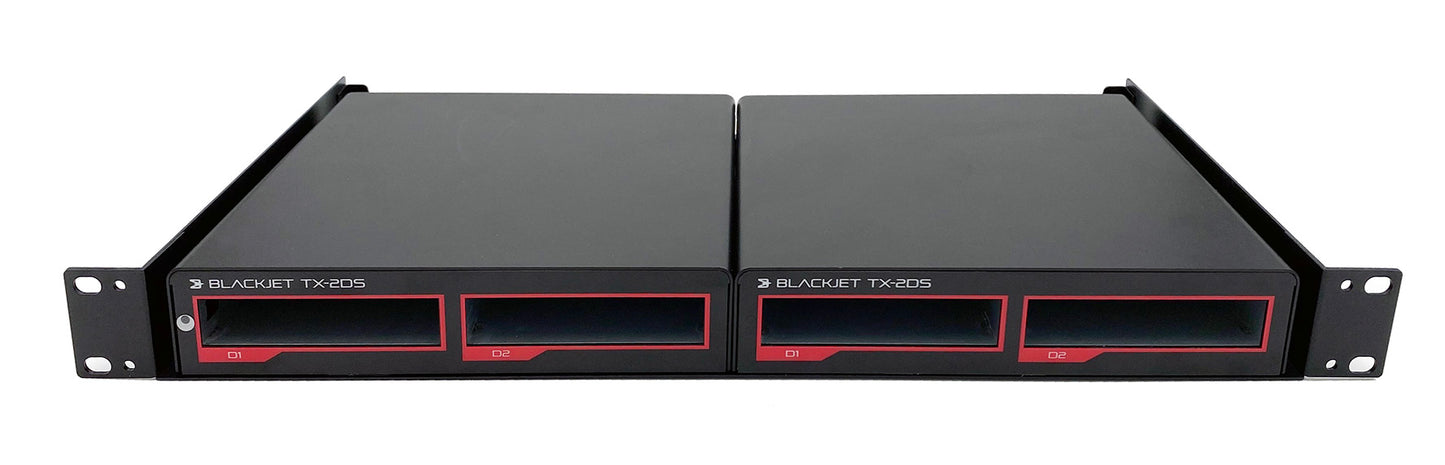 BLACKJET TX-2DS 2-Bay Thunderbolt 3 dockingsysteem (RACK MOUNT BUNDEL)