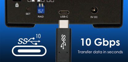 Station d'accueil BLACKJET VX-2SSD double SSD 2,5" USB 3.2 Gen 2 (STOCK B) 