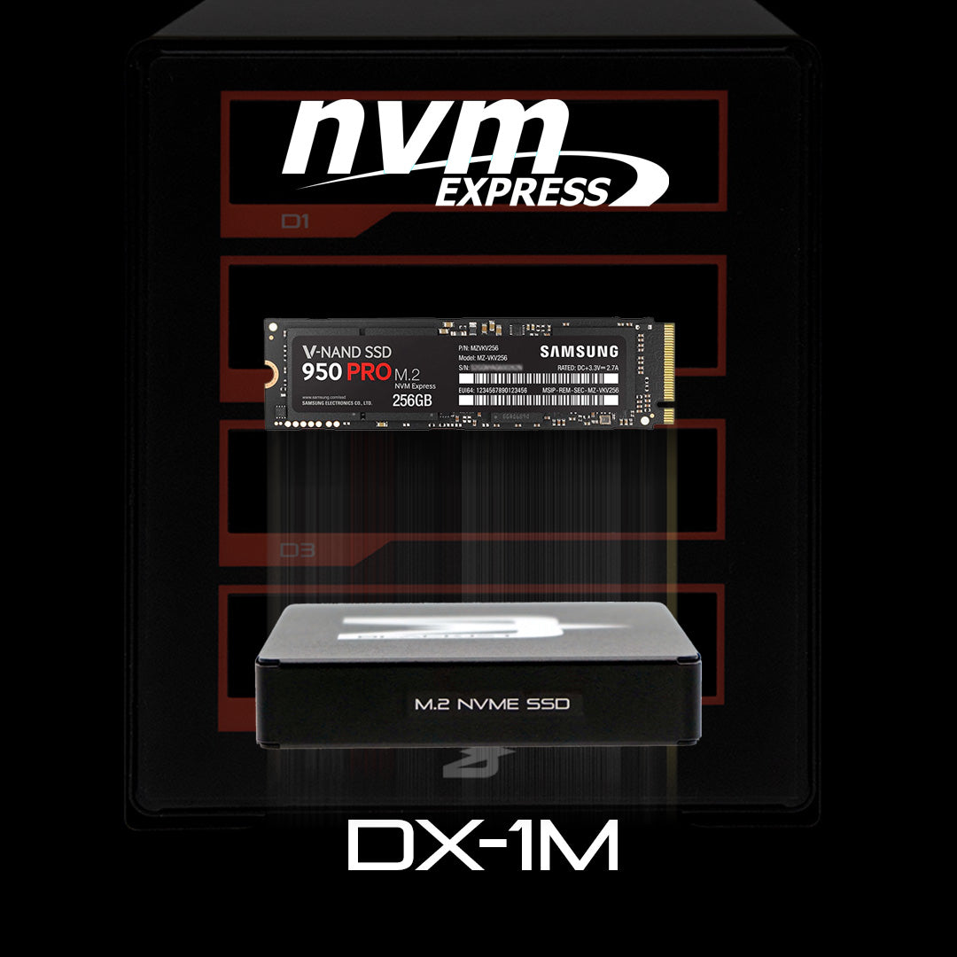 BLACKJET DX-1M M.2 NVMe PCIe SSD-Gehäusemodul