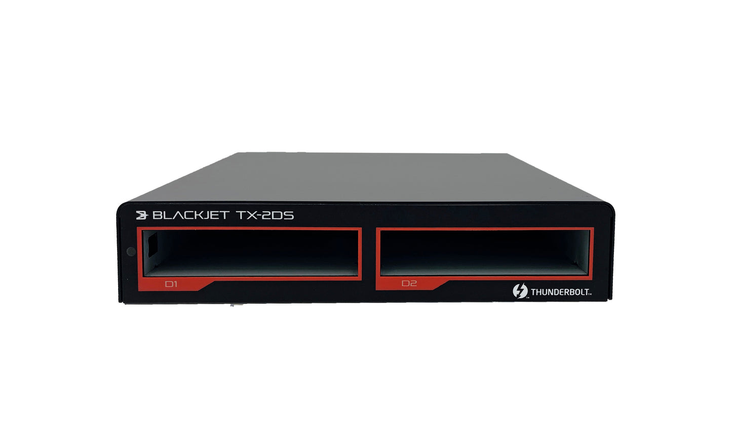 Système d'accueil Thunderbolt 3 à 2 baies BLACKJET TX-2DS