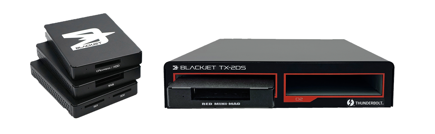 BLACKJET TX-2DS 4-Bay Thunderbolt 3 Docking System (RACK MOUNT BLACKJET TX-2DS 4-Bay Thunderbolt 3 Docking System (RACK MOUNT